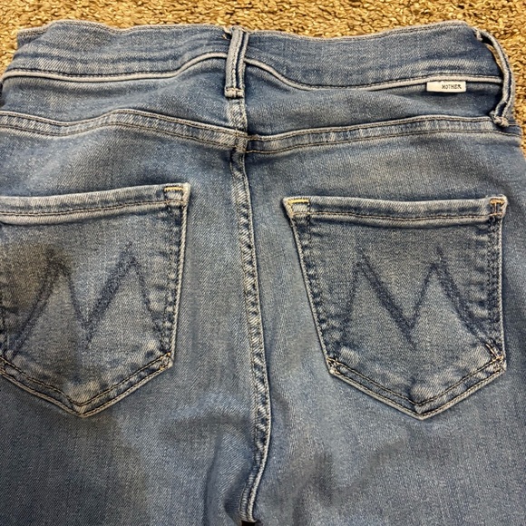 Mother Dazzler Mid-Rise Ankle-Fray Jeans Riding the Cliffside Jeans Size 25 - Picture 10 of 11